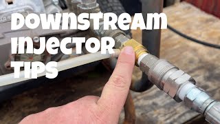 Troubleshooting and helpful hints for downstream injector for my 4gpm pressure washer.