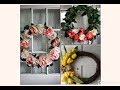 DIY CORONA DECORATIVA PARA PUERTAS (PRIMAVERA/VERANO)