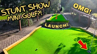 We Didn’t Expect THIS Many Jumps…This Mini Golf Course Was a STUNT Show! #minigolf #golf