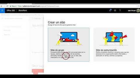 Tutorial SharePoint - Crear un sitio - Capítulo 3 - UPB Académico