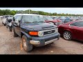 Copart Walk Around 9-1-2020 + Cheap Hail Damaged Toyota FJ Cruiser!!