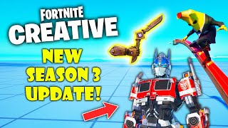 GRIND RAILS, Boomerang &amp; MORE in Fortnite SEASON 3 Update!