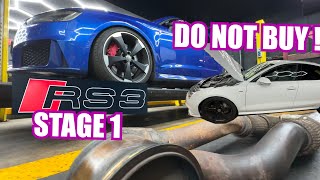 Audi RS3 for stage 1 tune . Customer bought his dream A7, we checked , he return it INSTANTLY! Why ?