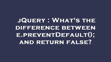 jQuery : What