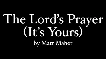 The Lord's Prayer (It's Yours) (acappella training track)