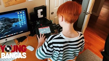 Young Bangas making a New One for his BeatStars Page on the MPC