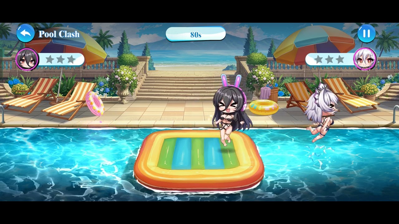 Pool Clash mini game. Swimsuit festival event. Girl Wars - YouTube