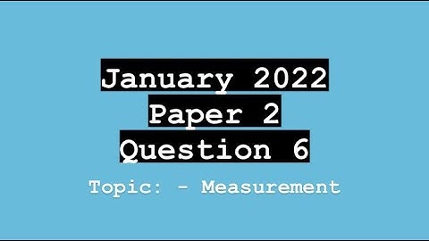 CXC (CSEC) Math Paper 2 | January 2022  Question 6