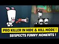 HOW TO BE A PRO KILLER IN HIDE & KILL/SEEK MODE !!! SUSPECTS MYSTERY MANSION FUNNY MOMENTS #6