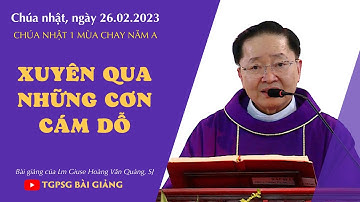 Xuyên qua những cơn cám dỗ - Lm Giuse Hoàng Văn Quảng, SJ | CN 1 MC năm A