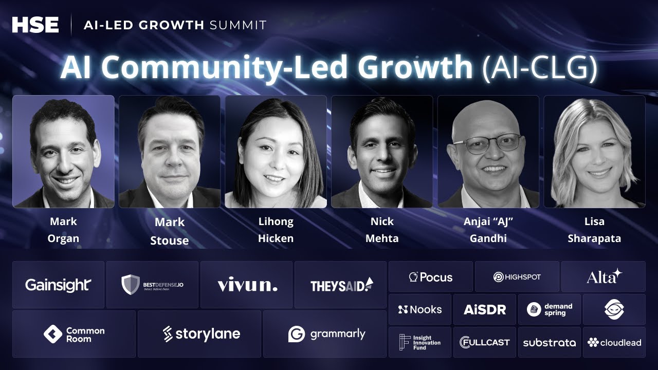 AI-Led Growth Summit | AI Community-Led Growth (AI-CLG) - YouTube