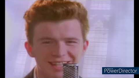 Never Gonna Give You Up but every time he says never it gets faster