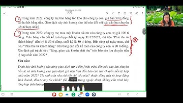 Chữa đề thi CPA 2022| Môn Kế toán| Đăng ký CPA: https://bit.ly/cpahungvo
