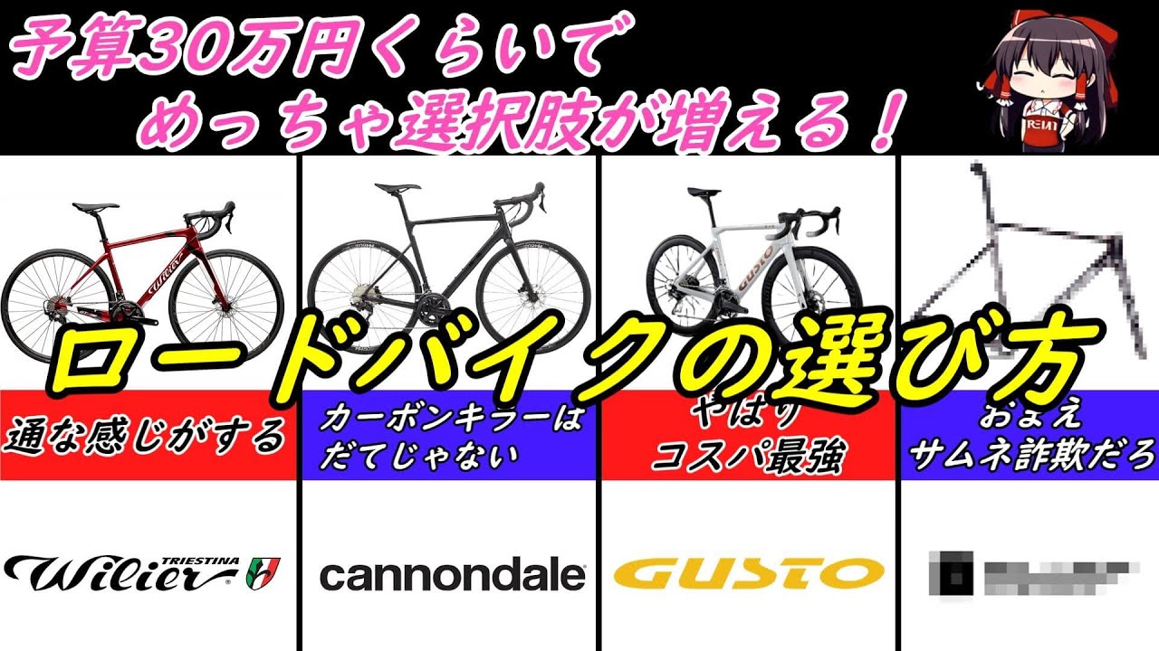 ロードバイク】予算30万円くらいだせば、選択肢が滅茶苦茶増えます 