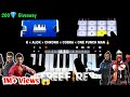 FREEFIRE All Character Theme Song Piano Cover | K×ALOK×CR7×COBRA×OPM |Piano + Drum | Walkband App