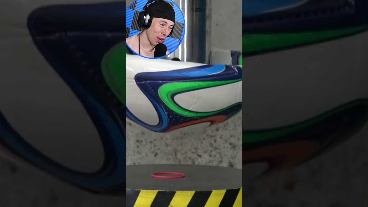 Soccer Ball vs HYDRAULIC PRESS #Shorts