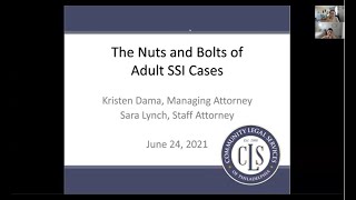 SSI/SSDI Skill Building Webinar: Adult Eligibility for SSI 101