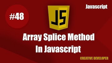Array splice method in javascript || Javascript array splice method || Array splice || Javascript