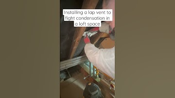 Showing how to install a lap vent between the felt to allow airflow to fight against condensation