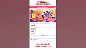 Delete your Facebook Group completely from Facebook #shorts