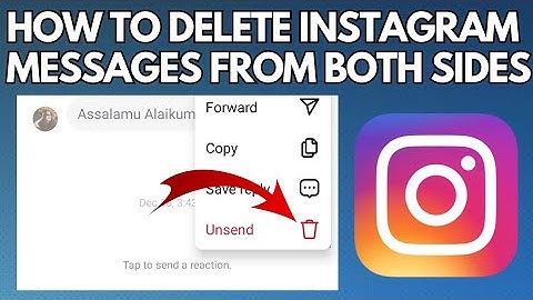 How to Delete Instagram Message From Both Side at once | Delete Instagram Chats From Both Sides