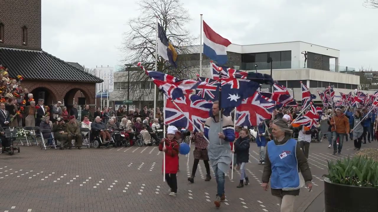 Herdenking 80 jaar vrijheid Deflilé Vrijheidsplein Winterswijk 30 maart 2025