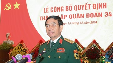 LỄ CÔNG BỐ QUYẾT ĐỊNH THÀNH LẬP QUÂN ĐOÀN 34