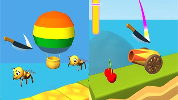 Knife Jump! Very Satisfying And Relaxing ASMR Slicing Game