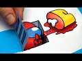 5 AMONG US Transformations ARTS & PAPER CRAFTS tutorial