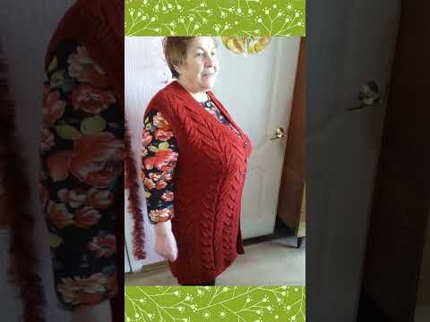 Видео: Вязаные жилеты для дам 55-60 лет/Knitted vests for ladies 55-60 years old