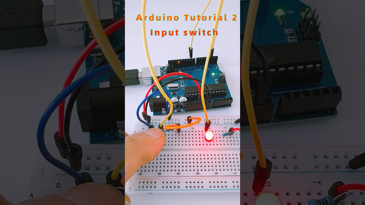 Arduino Tutorial 2  ：Input Switch Wiring Method. #diymotor #experiment #arduinoproject  #science