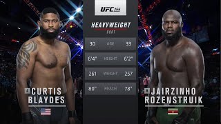 UFC 266 Кертис БЛЕЙДС – Жаирзиньо РОЗЕНСТРУЙК Обзор на Бой БЛЕЙДС - РОЗЕНСТРУЙК Blaydes Rozenstruik