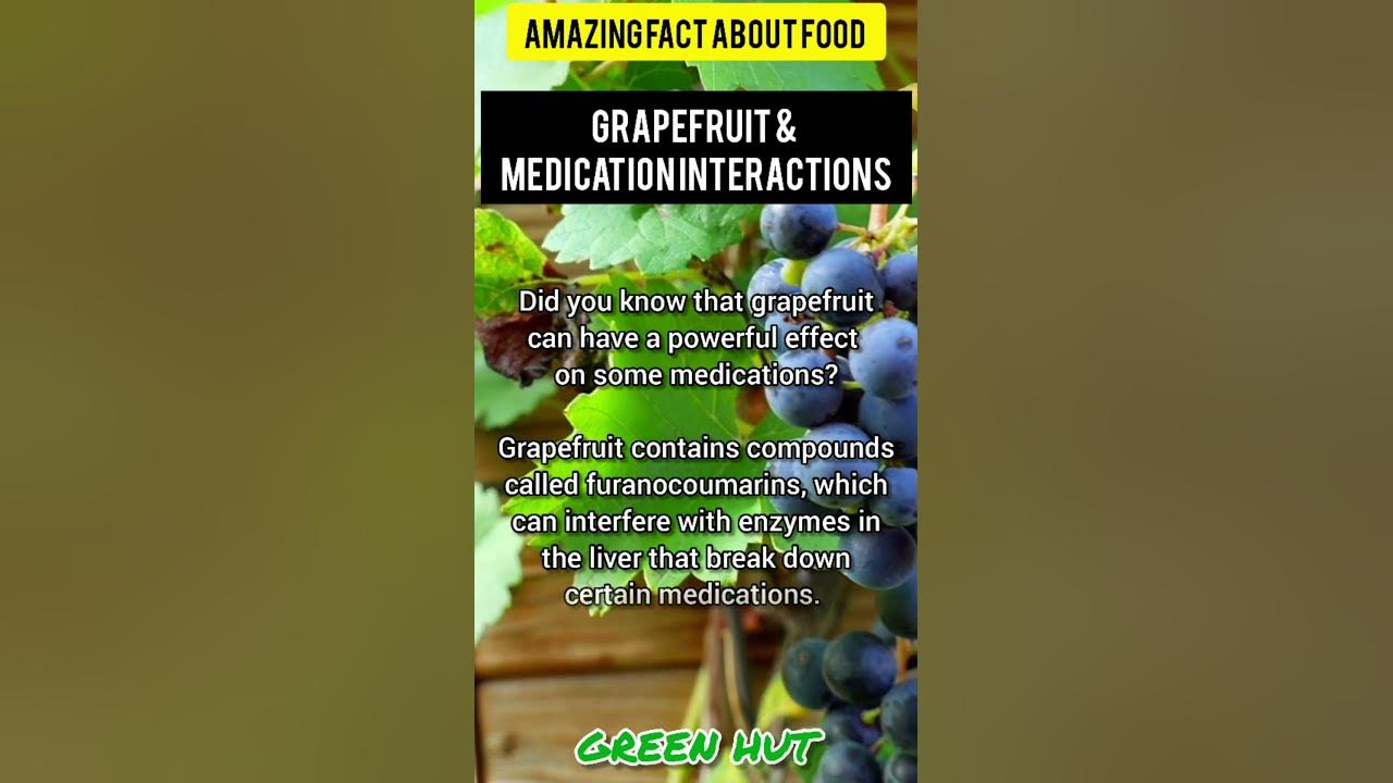 Grapefruit & Medication Interactions YouTube