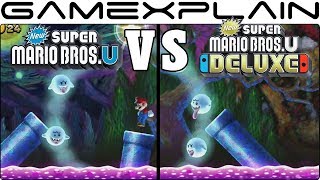 New Super Mario Bros U Deluxe Graphics Comparison Switch Vs Wii U Youtube