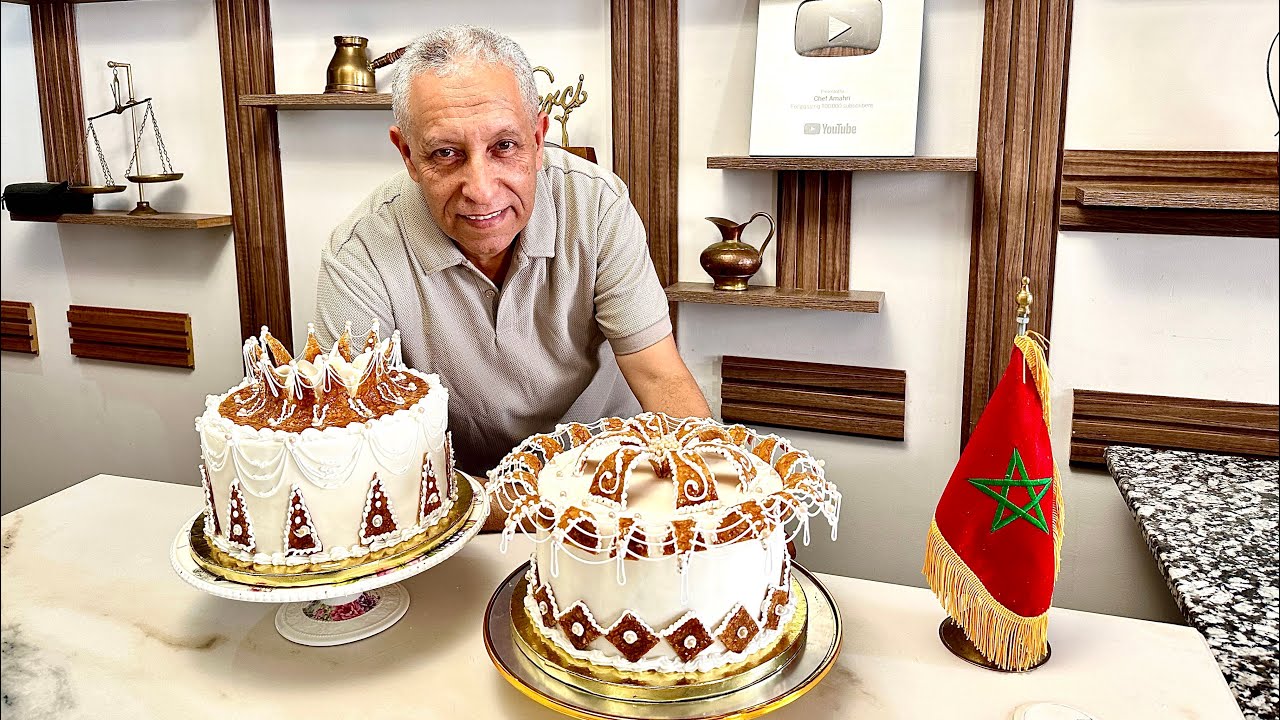 النوچاتين و الچلاص رويال بطريقة احترافية مبسطة باش حتا نتوما تزينو الحلويات ديالكم بطريقة ملكية