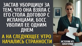 видео: Застав уборщицу за чтением договора, босс уволил ее… А на следующее утро в офисе начались странности картинка: Застав уборщицу за чтением договора, босс уволил ее… А на следующее утро в офисе начались странности