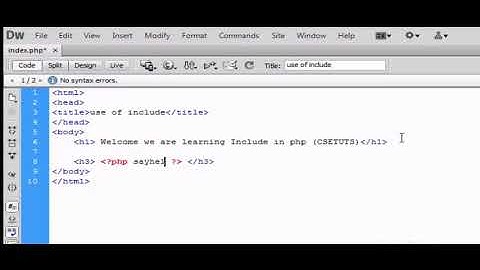 Include and Require Function in PHP in hindi|urdu