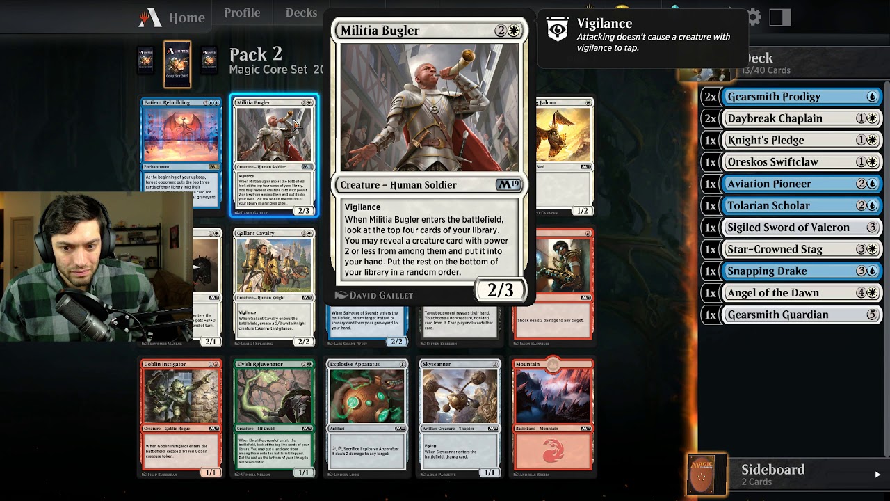 MTG Arena Draft! Core Set 2019 RW Aggro YouTube