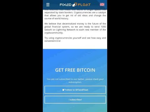 How to do #FixedFloat - Guide