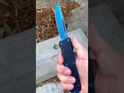 Blue Damascus Etch
