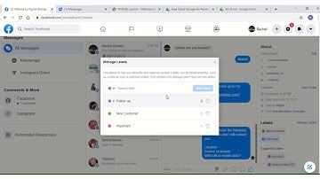 How to Add label on Facebook Messaging