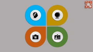 4 Steps CIRCULAR 3D Infographic in PowerPoint 2019, PPT element graphic design, ppt design idea 066