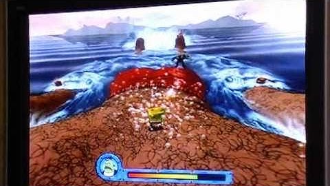 How to defeat Dennis in Sponge Bob the movie video game