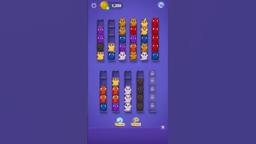 Kitty Sort: Twisted Tails Level 23 | Funny Games