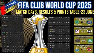FIFA CLUB WORLD CUP 2025 | MD 3 RESULTS | CWC TABLE STANDINGS |Seattle Sounders 0-2 PSG |