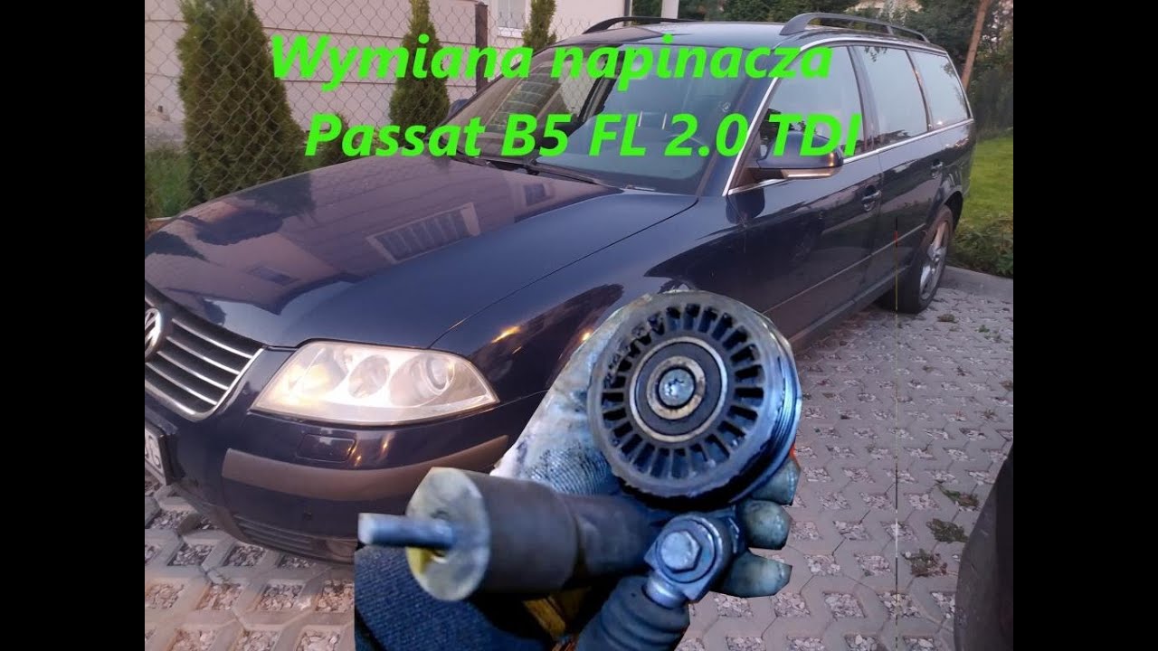 Wymiana rolki napinającej Passat B5 FL