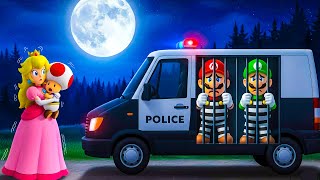 What Happened? 🚨 Mario & Luigi Taken by Police 🚓 Princess Witnesses It All | Funny Mario Story