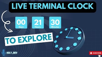 Live terminal clock and infinite while loop