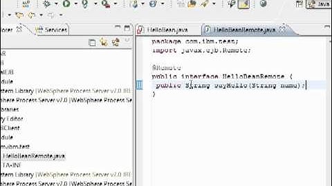 Creating Bottom up Web Service from EJB3 Stateless Session Bean in WID