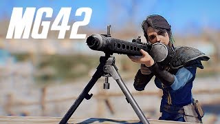 FALLOUT 4 - MG42 & MG34 SHOWCASE - NEW WEAPON MOD - PC - BY Wardaddy